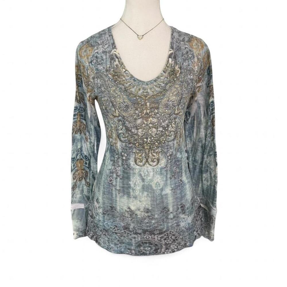 Cato Vintage Y2K Grunge Unique Mcbling 2000s long sleeve size Medium Whimsy goth